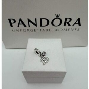 Pandora Sweet 15 Crown Dangle Charm – S925 – New in Box